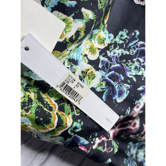 TWELFTH STREET CYNTHIA VINCENT Women's Silk Floral Strapless Tiered Dress NWT 6 - Picture 5 of 6